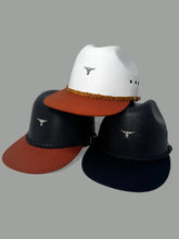 Load image into Gallery viewer, Black on black steer head cap

