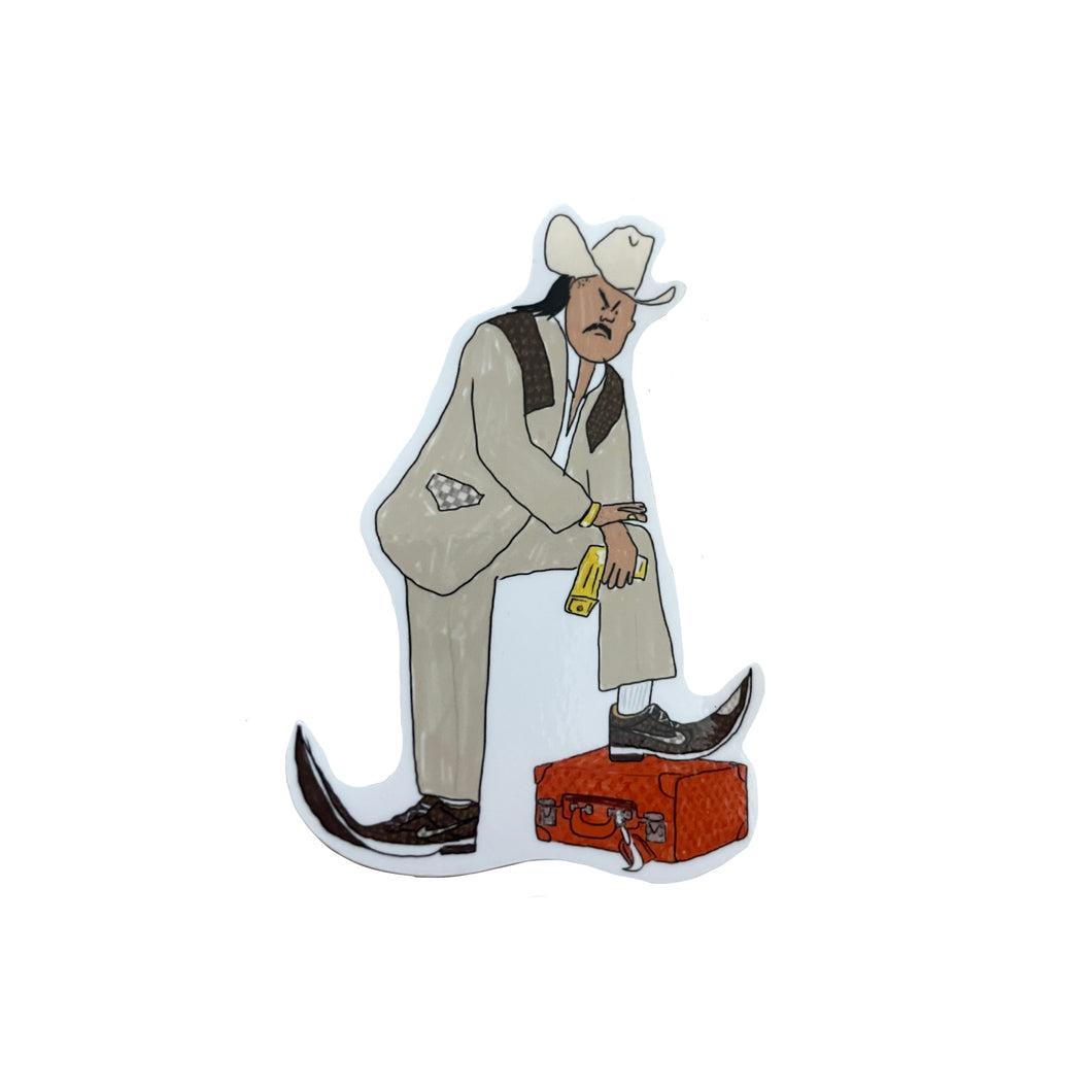 Bandito big checks sticker 3”