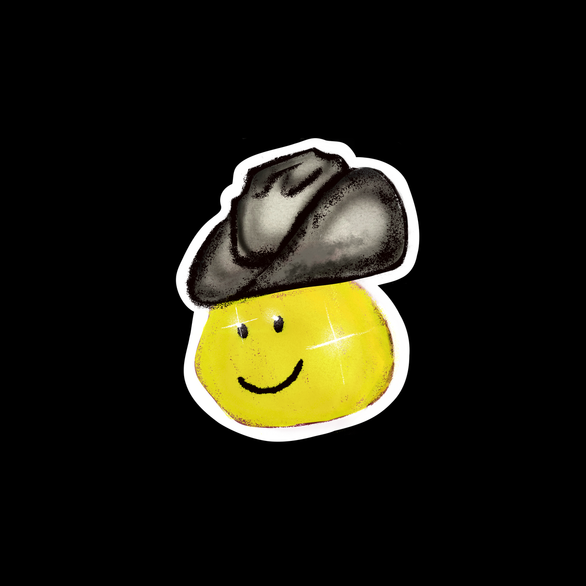 Happy Cowboy sticker