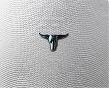 Load image into Gallery viewer, Burnt orange/ white steer head cap
