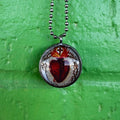 Sacred Heart / Virgin Mary chain and pendant