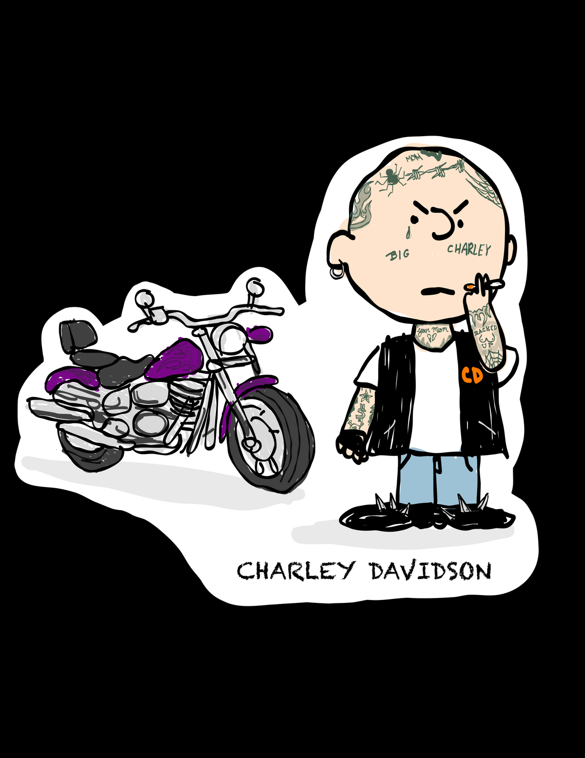 Charley Davidson 2.5 in sticker