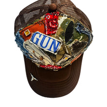 Load image into Gallery viewer, 1/1 GUN PATCHWORK BROWN TRUCKER
