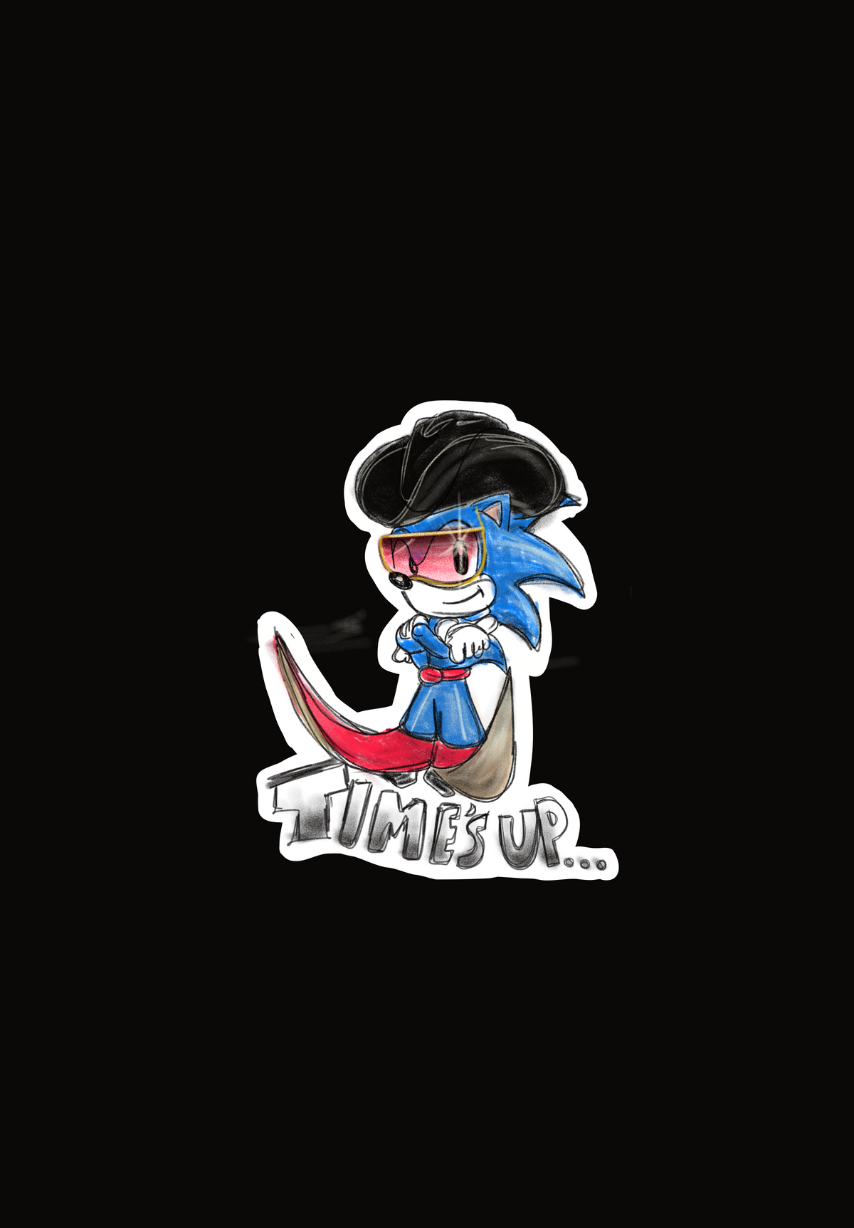 Sonic 2.5 in sticker