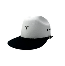 Load image into Gallery viewer, Black and white steer head cap
