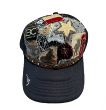 Load image into Gallery viewer, TX STAR PATCHWORK NAVY BLUE TRUCKER
