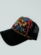 Load image into Gallery viewer, 1/1 Black Diamond strings Patch work trucker hat
