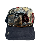 Load image into Gallery viewer, TX STAR PATCHWORK NAVY BLUE TRUCKER
