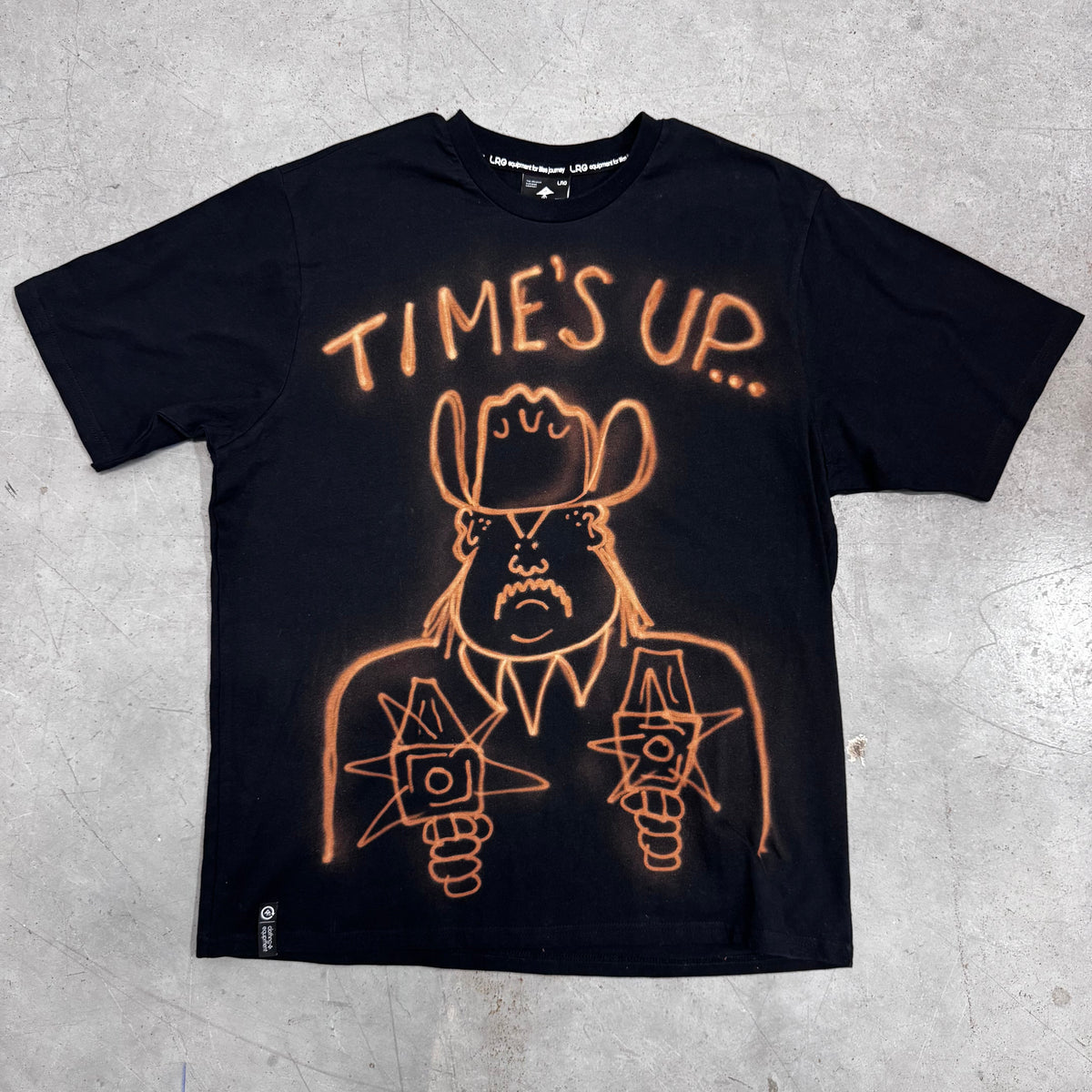 1/1 Time’s Up… bleached air brush (L)