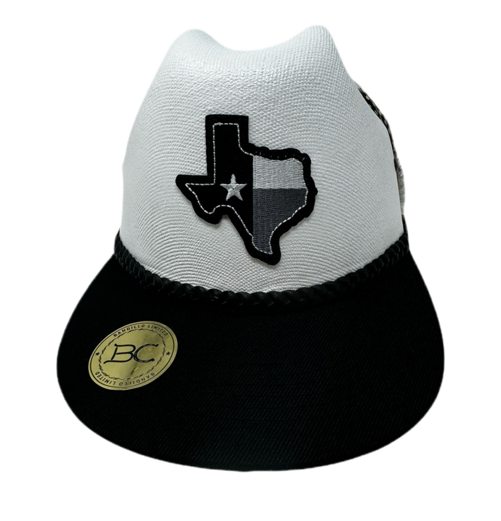 Texas Bandillo Cap (black on white)
