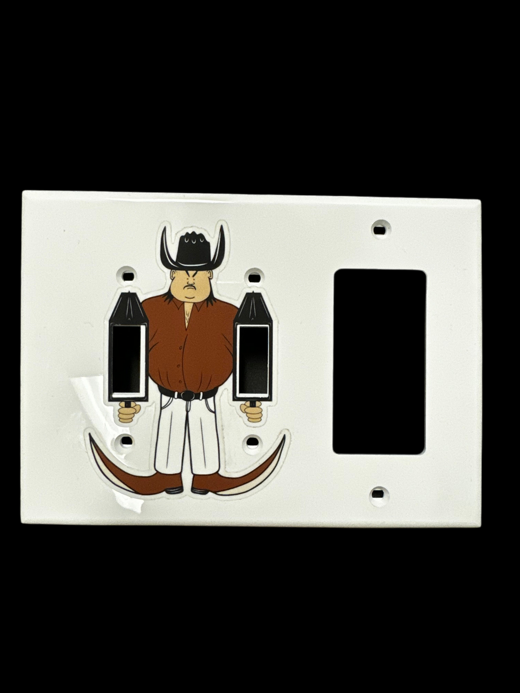 Bandito light switch cover (brown)