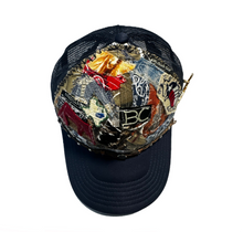 Load image into Gallery viewer, ARMADILLO PATCHWORK NAVY BLUE TRUCKER
