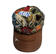 Load image into Gallery viewer, 1/1 GUN PATCHWORK BROWN TRUCKER
