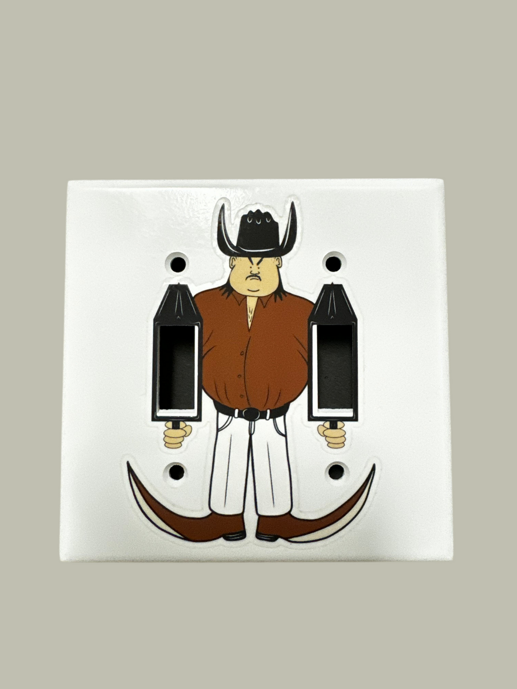 Bandito light switch cover (brown)