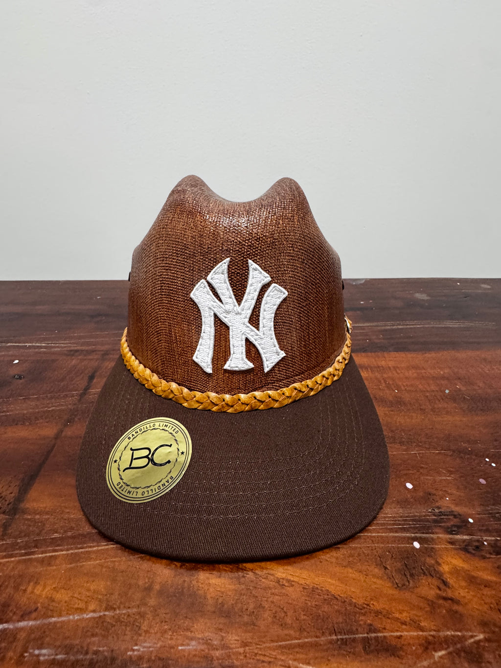 NY Yankees Bandillo Cap (brown on brown)