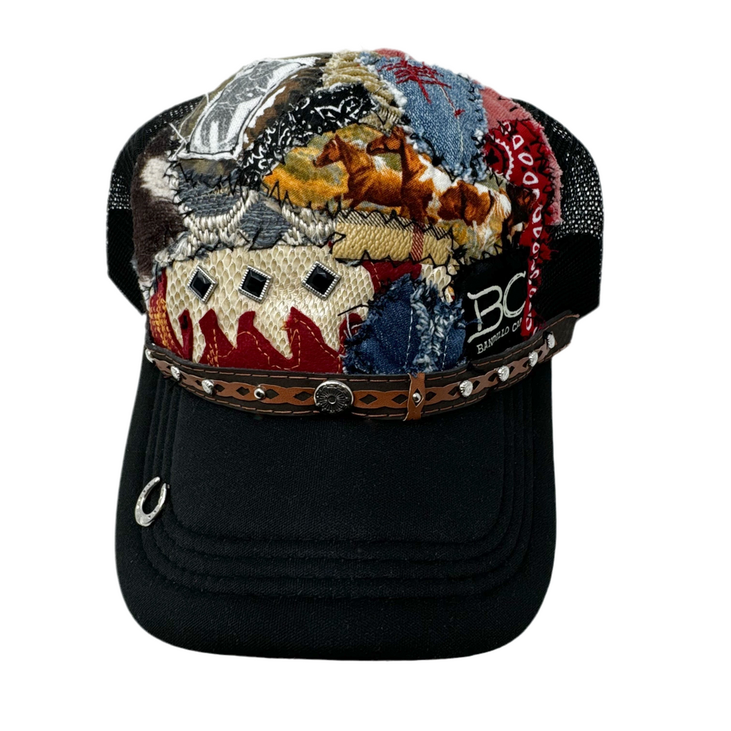 1/1 Black Diamond strings Patch work trucker hat