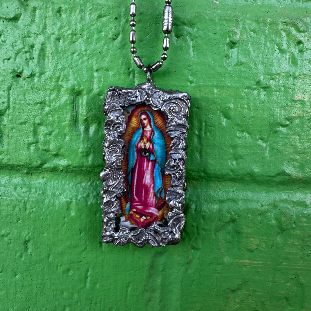 Virgin Mary chain and pendant