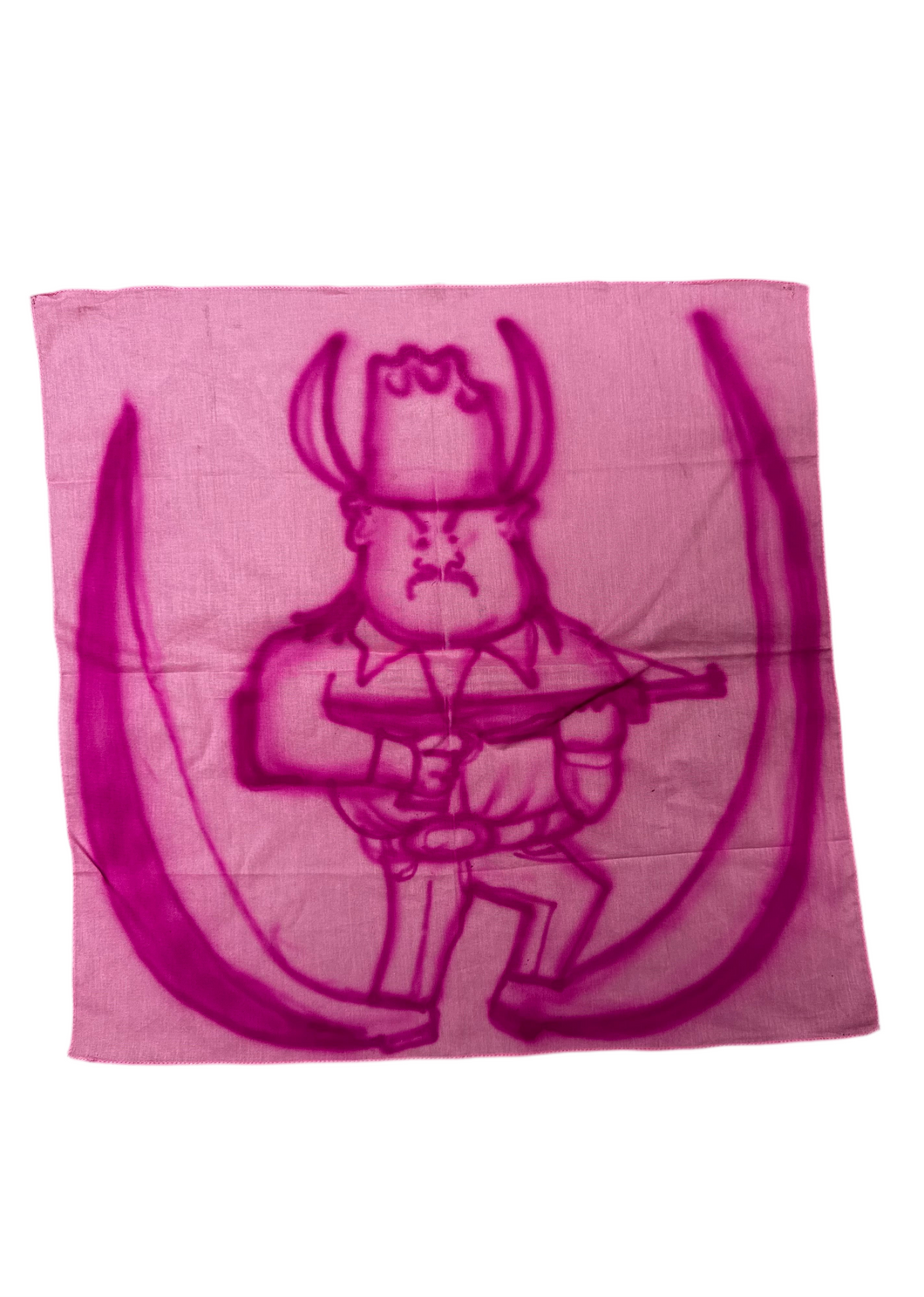 Air brushed bandanna pink