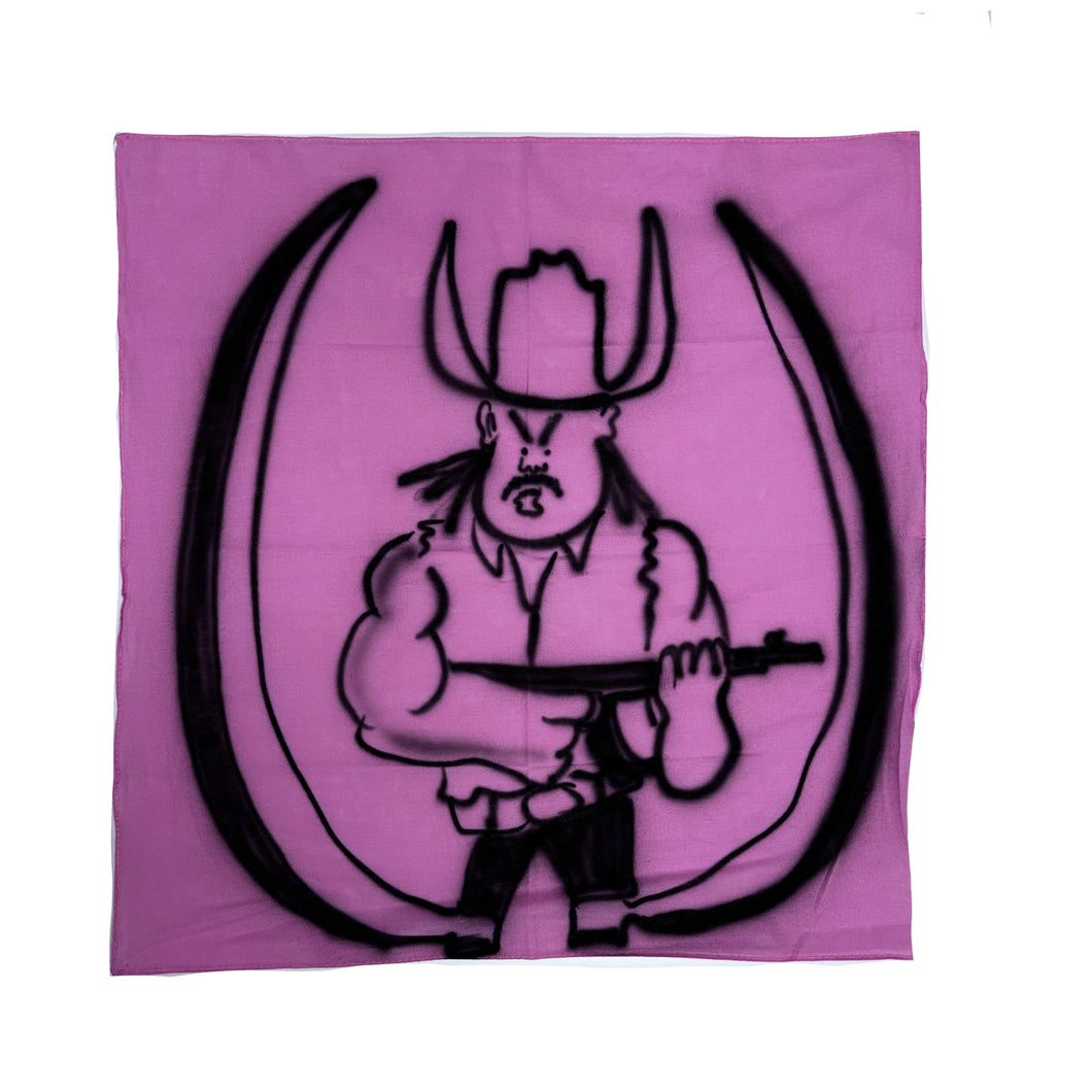 Air brushed bandanna