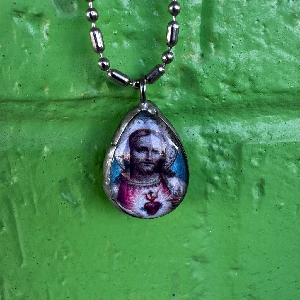 Jesus / Virgin Mary chain and pendant (Copy)