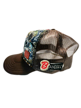 Load image into Gallery viewer, 1/1 GUN PATCHWORK BROWN TRUCKER
