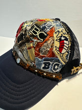Load image into Gallery viewer, ARMADILLO PATCHWORK NAVY BLUE TRUCKER
