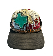 Load image into Gallery viewer, Texas Harley PATCHWORK BLACK TRUCKER
