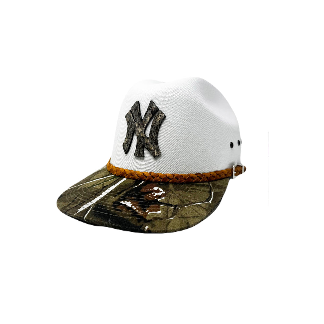 Genuine SNAKE SKIN NY Camo Cap