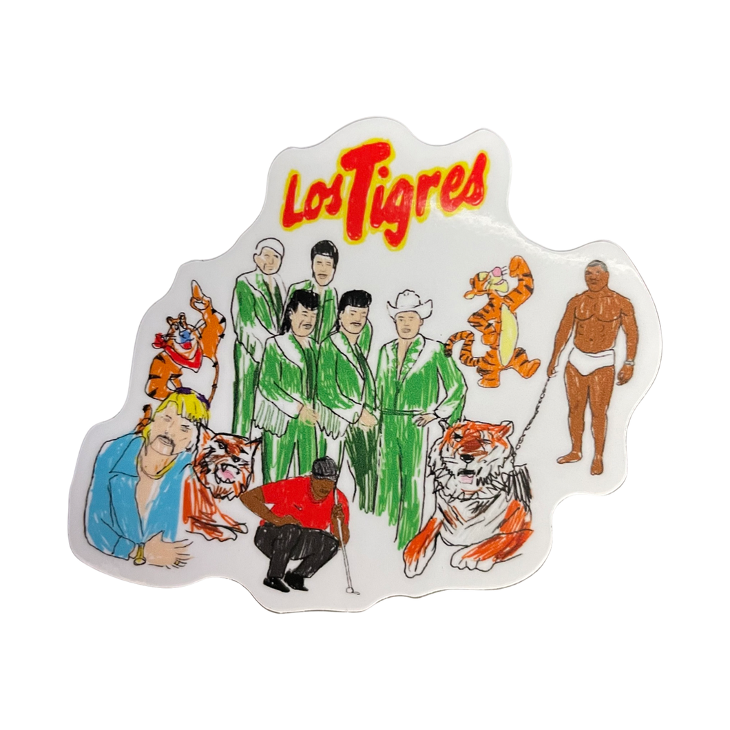 Los tigres sticker